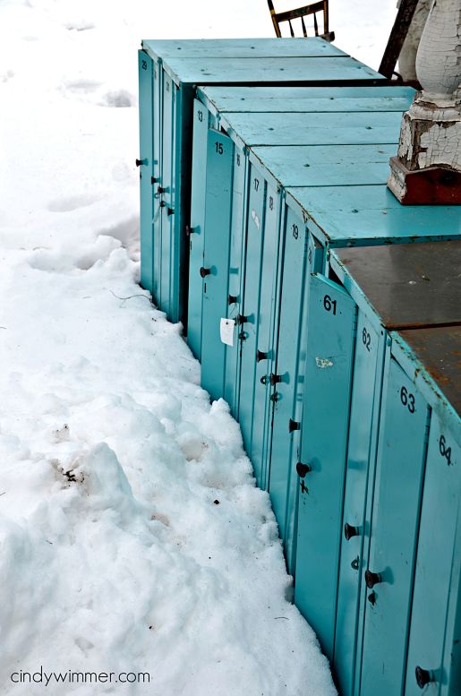 VIntage lockers at Lucketts
