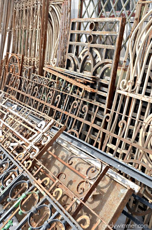 Rusty architectural salvage