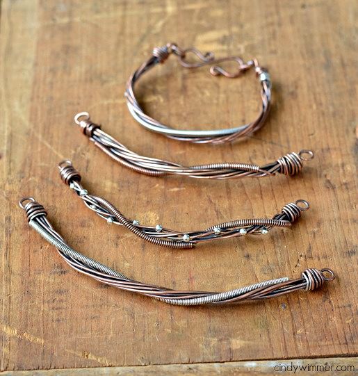 Coiled wire variations by Cindy Wimmer