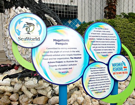 Washed Ashore project Sea World, TX
