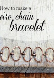 Wire link chain bracelet tutorial by Cindy Wimmer